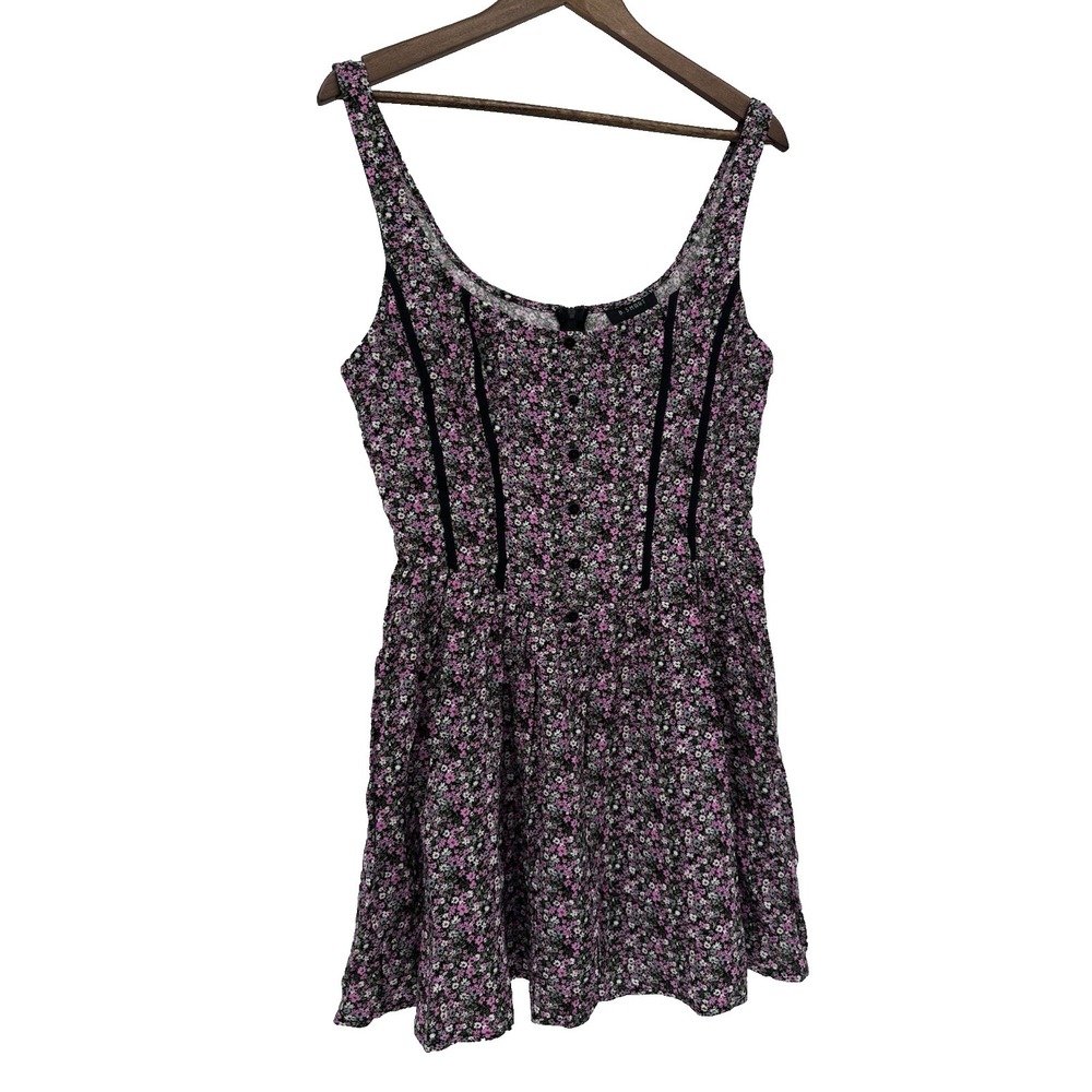 B. Smart NWT Pink Floral Basque Waist Corset‎ style skater dress fairy festival